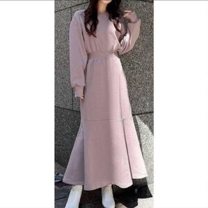 ReSexxy Sweatshirt Mermaid Longsleeve Maxi Dress